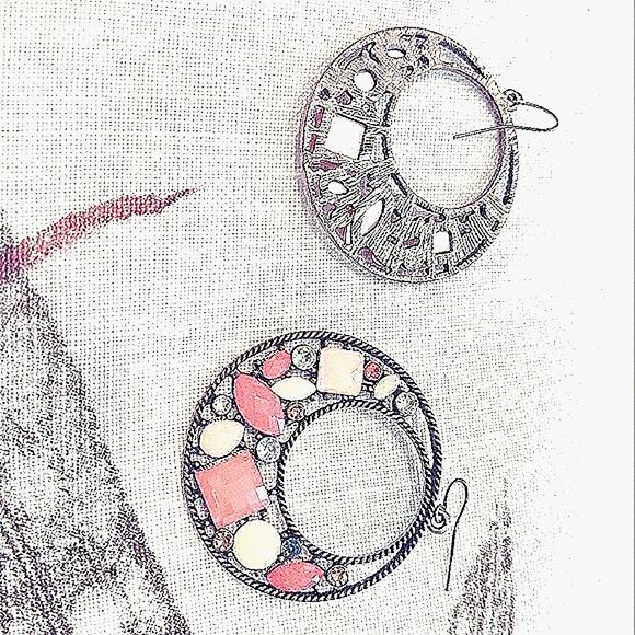 Summer Punch bangle hoop earrings - Picture 2 of 4